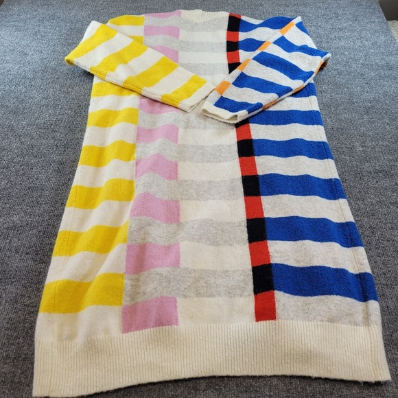 Lego X Target Brick Color Block Knit Striped Long Cardigan Sweater Womens Large - Picture 2 of 7